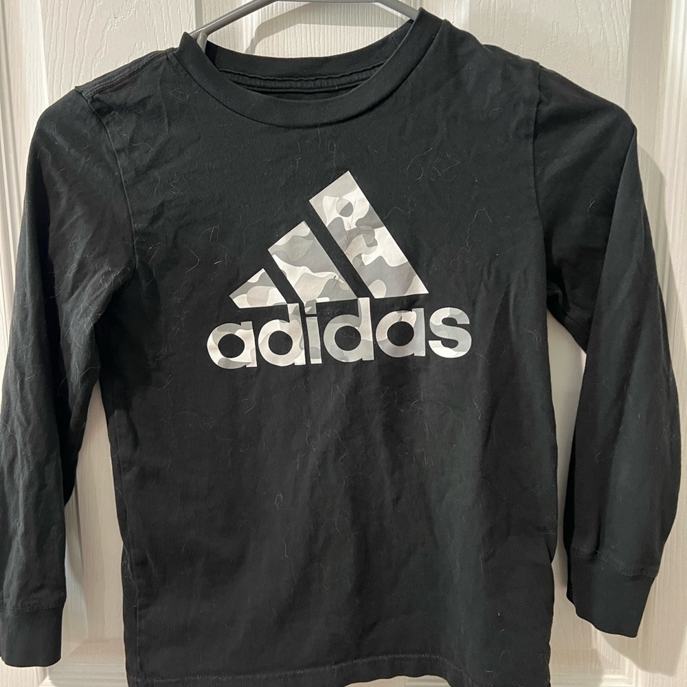 Adidas Black Long Sleeve Tee with Crew Neck